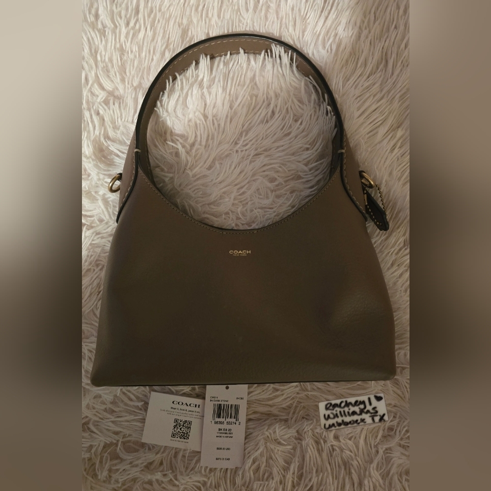 Coach Brooklyn 23 In Dark Stone Shoulder Bag